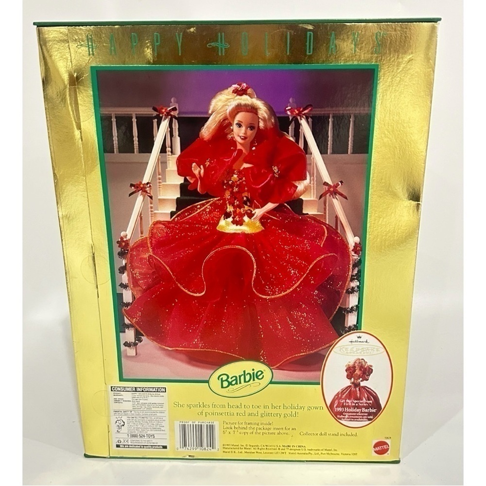 Barbie Vintage 1993 Happy Holidays First Edition RARE Barbie
Doll by Mattel